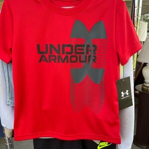 Under Armour Red Short Sleeve Tee